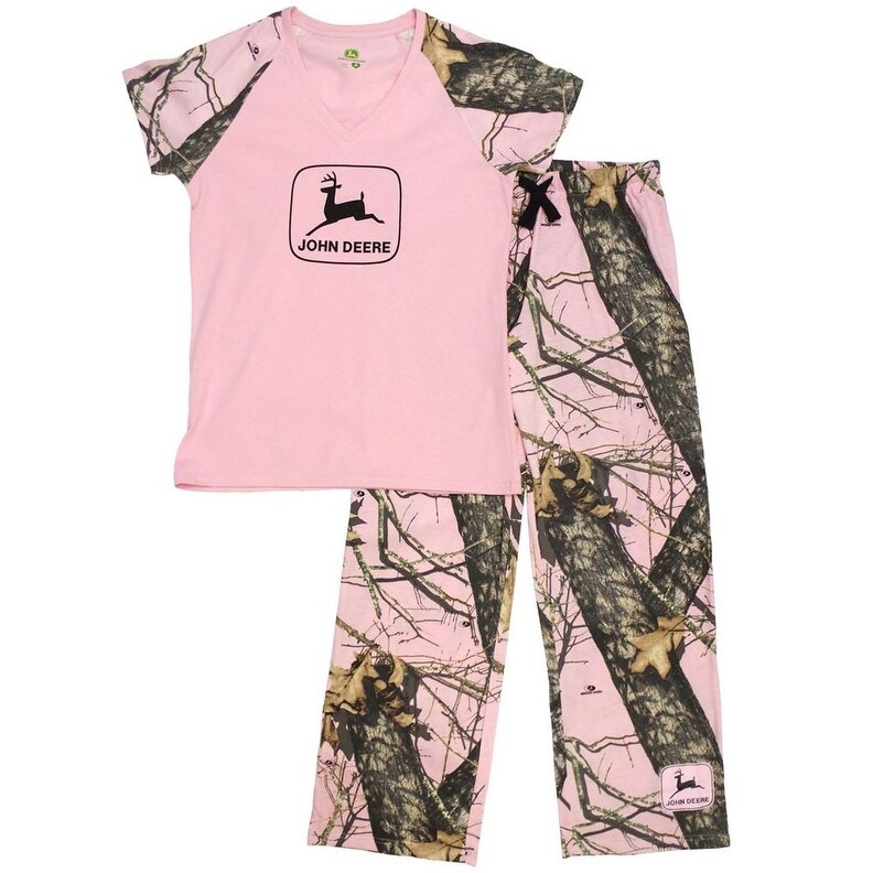 Shop John Deere Western Sleepwear Womens Shirt Pants Set Camo