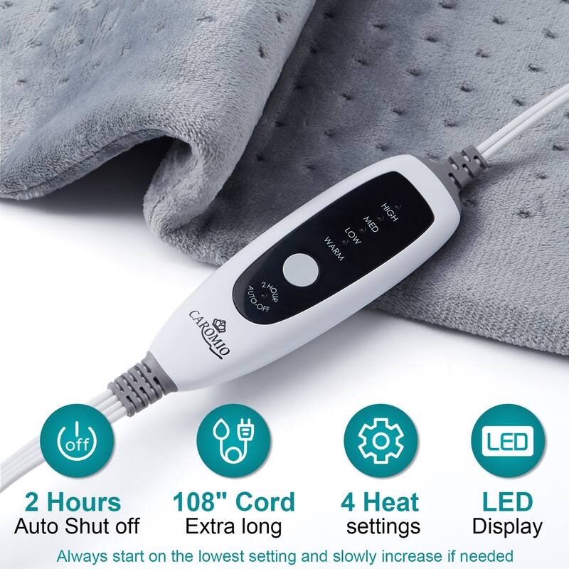 33"x17" Electric Heating Pad for Period Cramps, Machine Washable