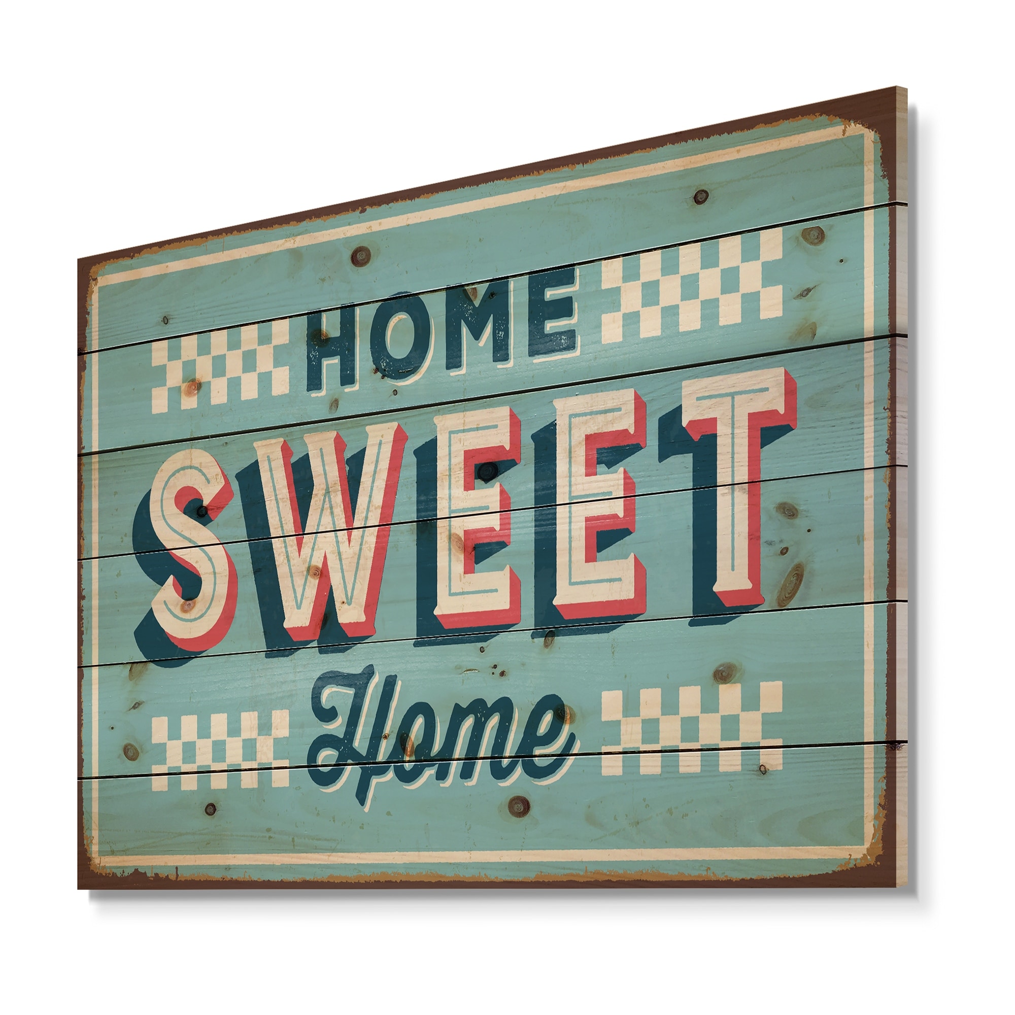 Designart 'Home Sweet Home Vintage Rusty Metal' Textual  Small-image