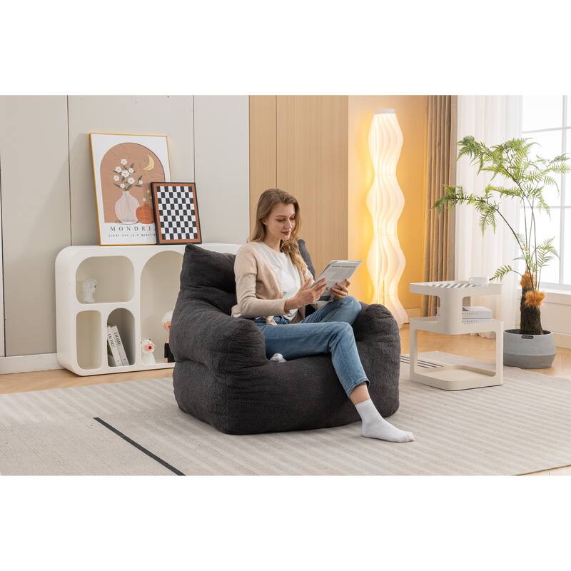 Modern 37" Upholstered Chaise Loungel Chair with High Quality Memory Sponge Filled