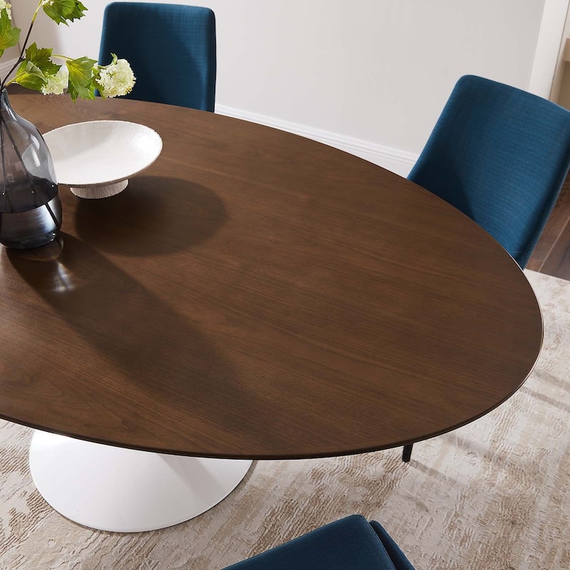 78" Oval Wood Dining Table