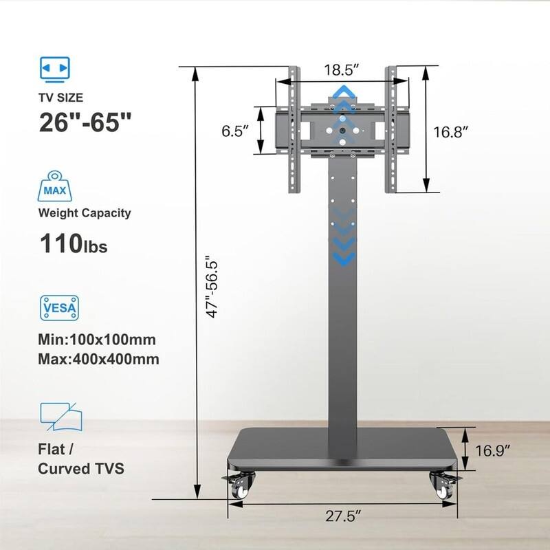 Rolling TV Stand