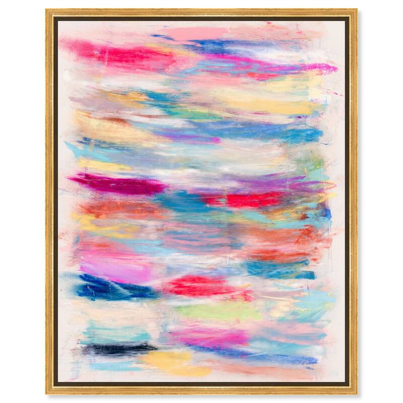 Color Bands Canvas by Art Remedy - Gold - 20" x 24"