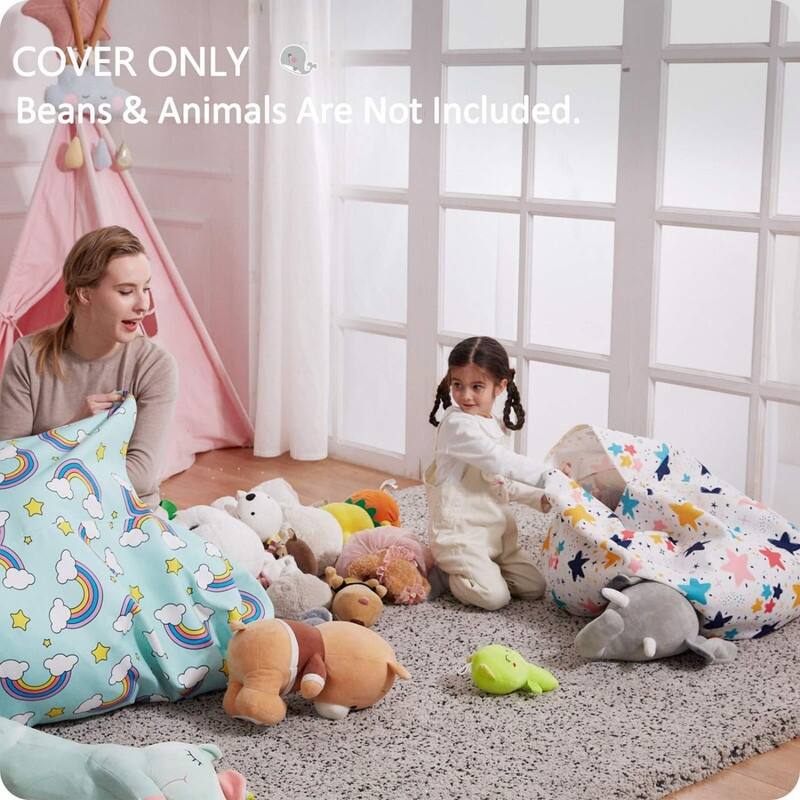 Bean Bag Chair Cover for Organizing Toys