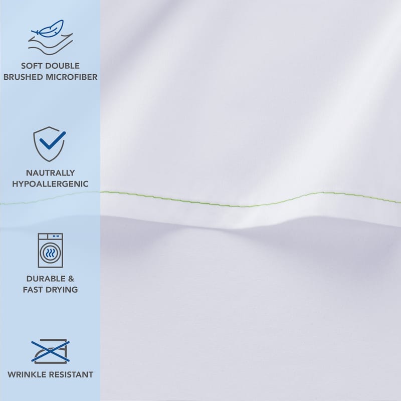 Host & Home Microfiber Flat Sheets (6 Pack)