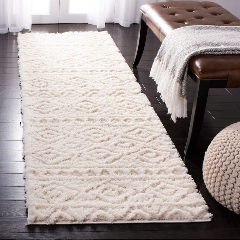 SAFAVIEH Sparta Shag Zetta Geometric Rug