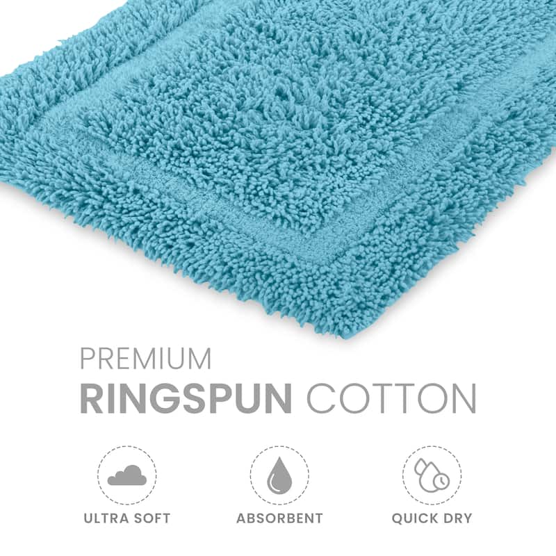 Martex 100% Cotton Quick Dry Ultra Soft & Absorbent Non Slip Bath Rug