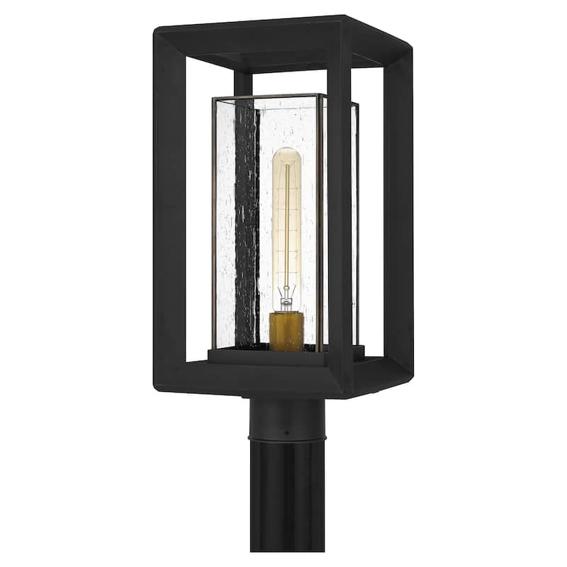 Infinger Outdoor Post Lantern - Earth Black