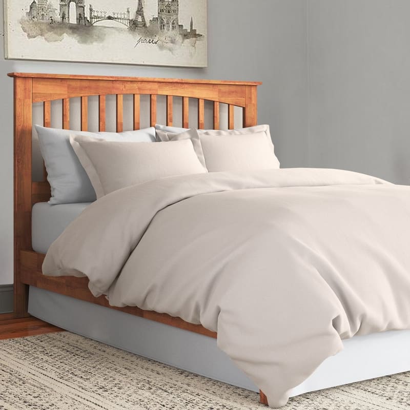 A1HC 100% Organic Cotton Duvet Set, 300 Thread Count 2-Piece GOTS Certified OEKO-TEX Certified, Soft & Silky Sateen Weave
