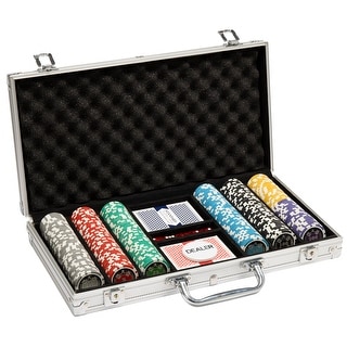 300 Ct Ace Casino 14 Gram Clay Poker Chip Set w/ Aluminum Case