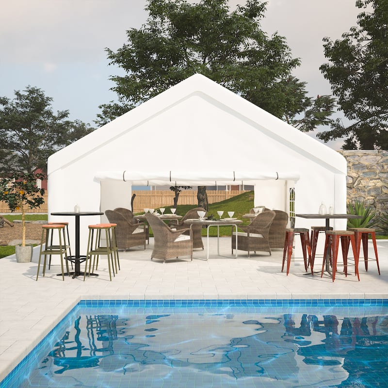 GDFStudio - Nashua Waterproof Event Protection Outdoor Gazebo Pavilion Shelter Tent