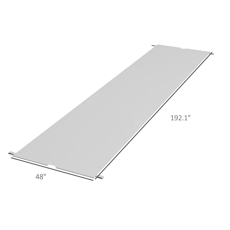 GDFStudio - Outdoor 10x10 ft Easy Installed Pergola Replacement Canopy with UV30+ PA Coated Polyester Shade Cover(Set of 2)