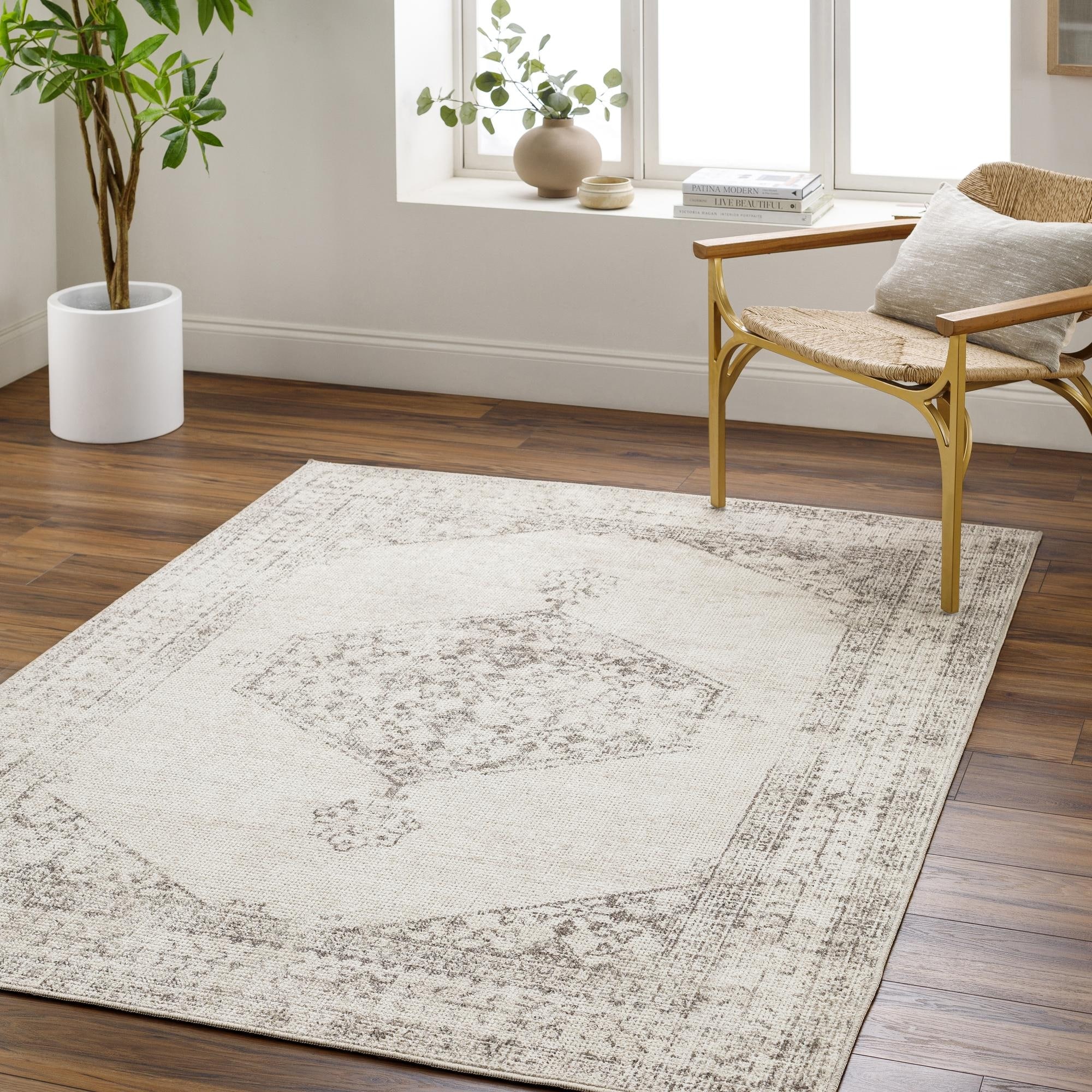 Vintage rug セール nuLOOM Shane Persian Vintage 8 ft. x 10 ft. Beige Living
