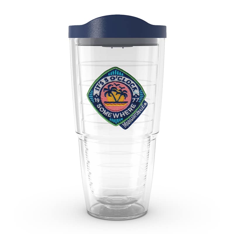 Tervis Margaritaville 5 O'Clock Palm Made in USA Double Walled Insulated Travel Tumbler, Classic - 24oz
