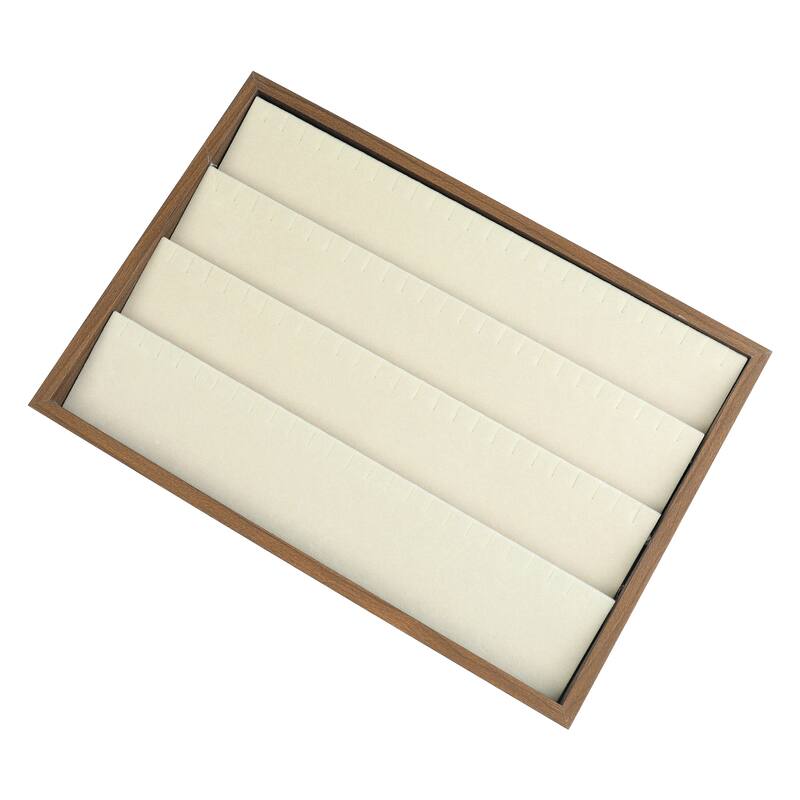 Velvet Jewelry Organizer Trays with Removable Dividers for Drawers, Girls' Jewelry Organizer Drawer Inserts Display Storage