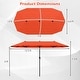 preview thumbnail 44 of 58, Gymax 13 FT Double-sided Patio Umbrella Outdoor Large Twin Size