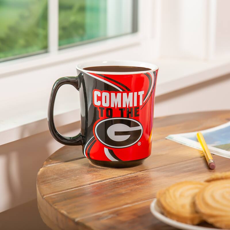 University of Georgia, 14 oz Ceramic Coffee Mug w/ Gift Box