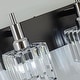 preview thumbnail 24 of 182, 2/3/4-Light Modern Bathroom Crystal Vanity Light Wall Sconces