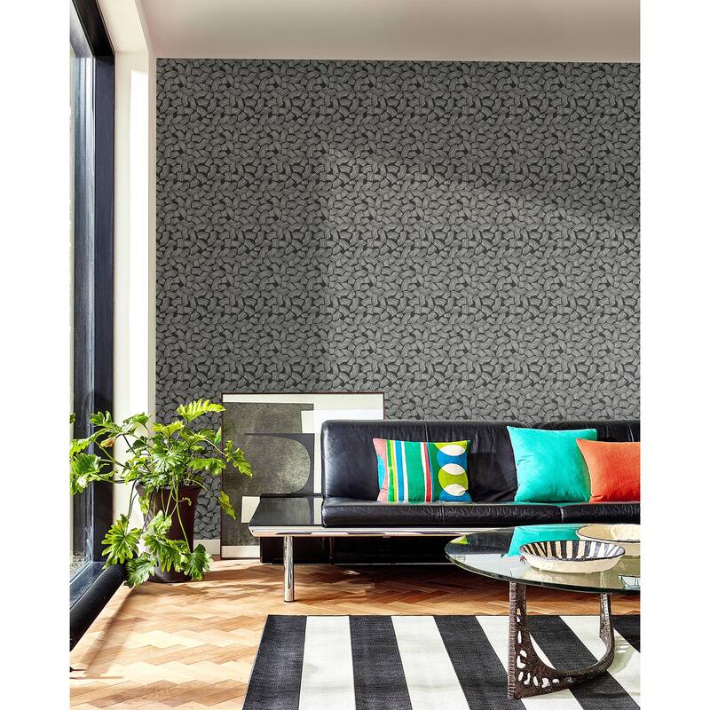 ohpopsi Elements Black Scribbled Arches Wallpaper