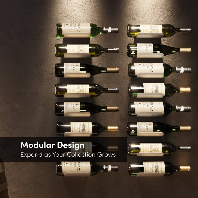 Wall Mounted Wine Rack - 5"D x3.6"W x 1.1"H