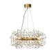 preview thumbnail 1 of 3, 8-lights Stainless Steel Firework Crystal Chandelier In Antique Bronze For Living Room And Dining Room Antique Bronze