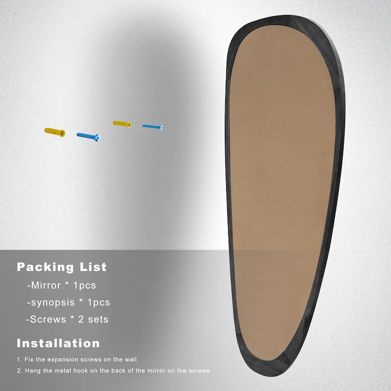 Unique Silhouette: Curved-shaped, Stylish Wall Mirror