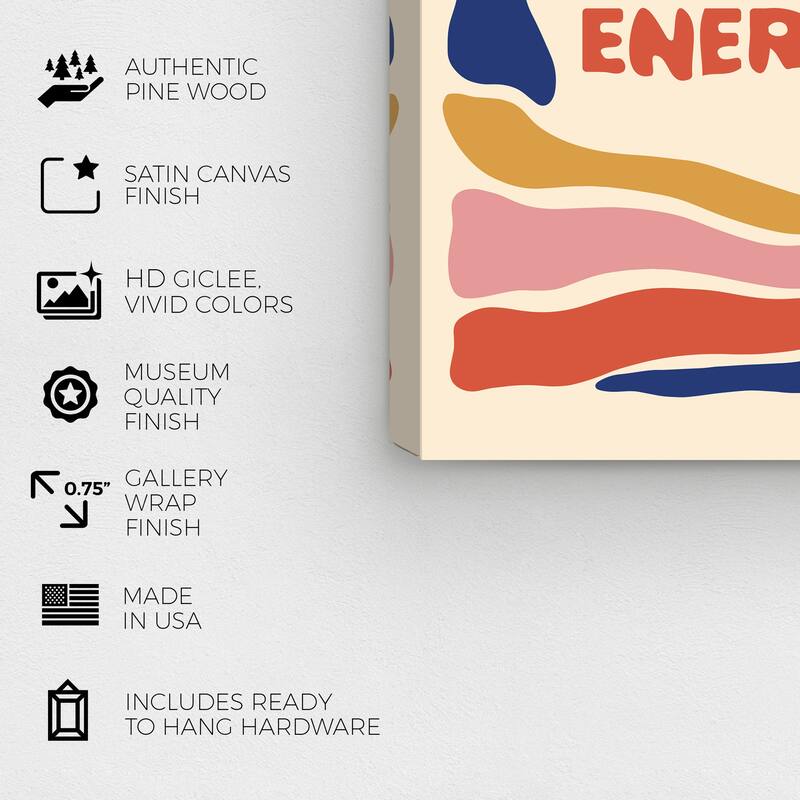 Wynwood Studio Canvas Typography and Quotes Protect your Energy Wall Art Canvas Print