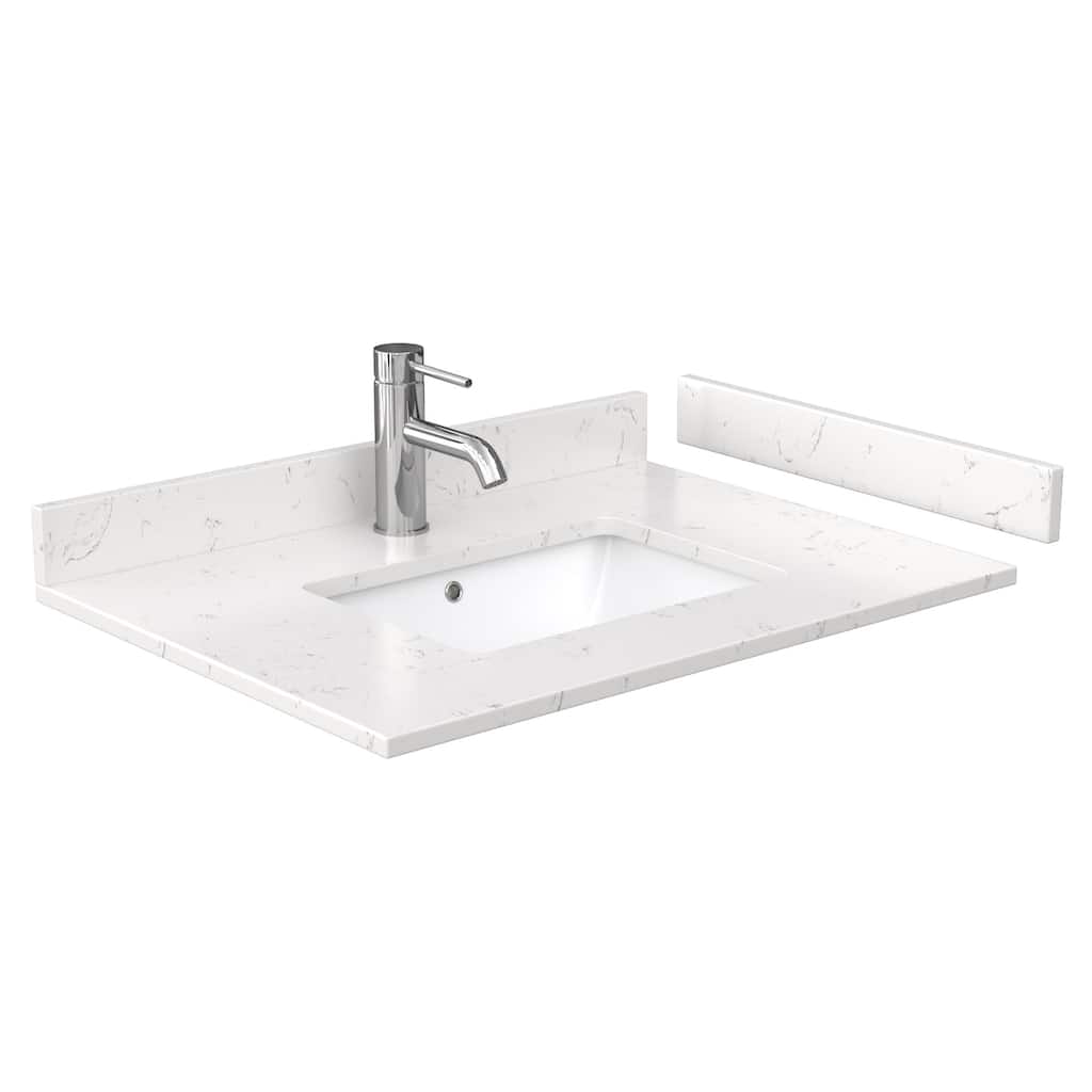 Wyndham Collection 30" Single Vanity Top with Undermount Rectangular