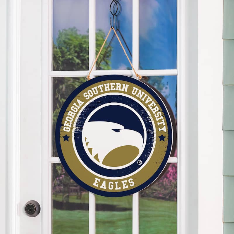 Georgia Southern University Wooden Door Decor Wall Sign - Multi-Color