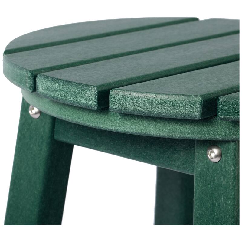Laguna Hdpe All Weather Outdoor Patio 29" Round Bar Stool (Set Of 2)