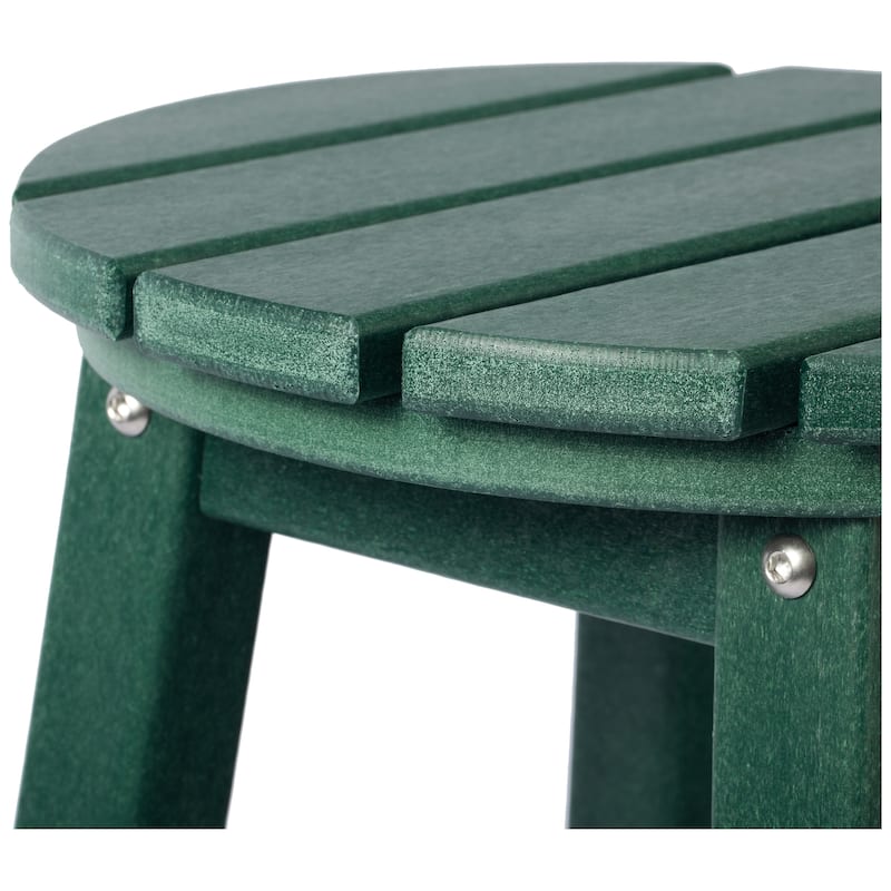 Laguna Hdpe All Weather Outdoor Patio 24" Round Counter Stool (Set Of 2)