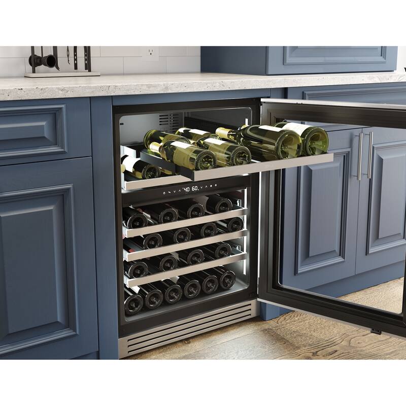 Zephyr PRPW24C02CG Presrv 24" Wide 45 Bottle Capacity Built-In / Free
