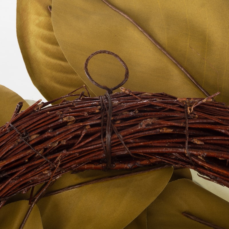 Pure Garden 24-Inch Artificial Magnolia Wreath