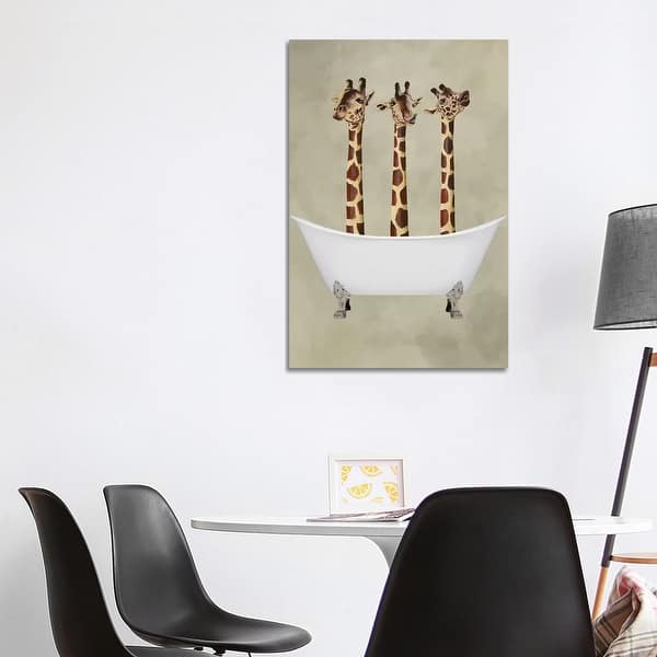 Icanvas Giraffes In Bathtub By Coco De Paris Canvas Print On Sale Overstock 21485627