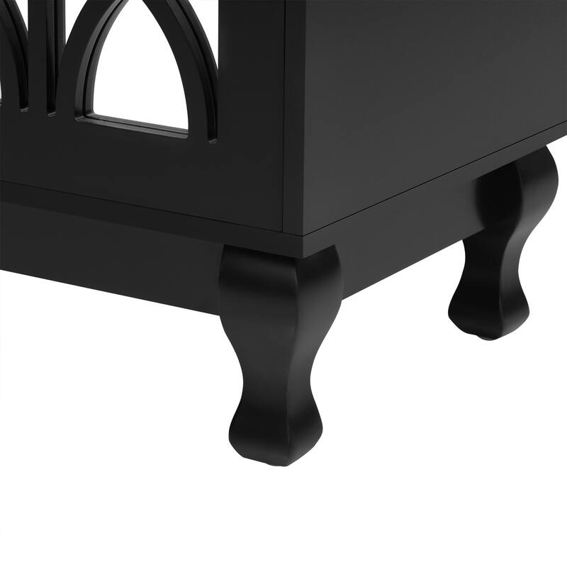 Modern Mirrored TV Stand for TV up to 55 Inches - 47.25" D x 15.75" W x 30.2" H