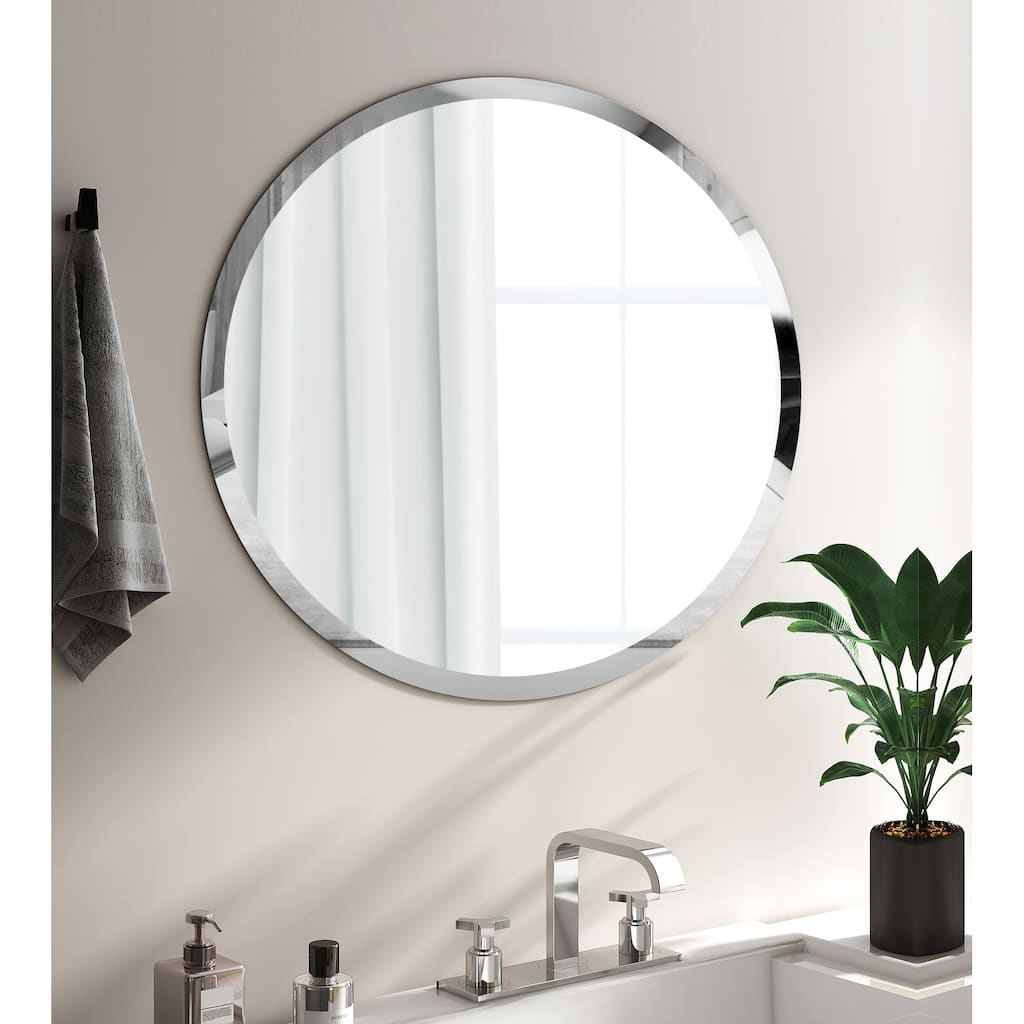KOHROS Round Wall Mounted Bathroom Mirror