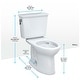 preview thumbnail 2 of 4, Toto CST786CEFG#01 Drake 1.28 GPF Two Piece Elongated Chair Height Toilet with Left Hand Lever