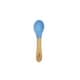 preview thumbnail 7 of 11, Baby Spoon Regular Scoop Bamboo & Silicone 2 Pack Blue