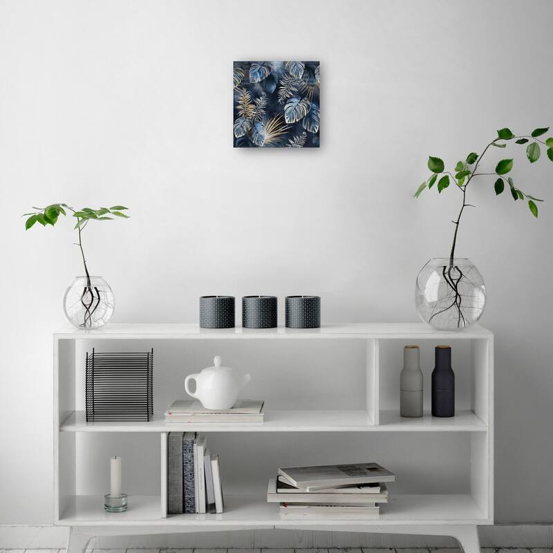 Midnight Palms By Studio Arts Canvas Art Print