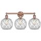 Option Antique Copper / Clear Glass with White Rope