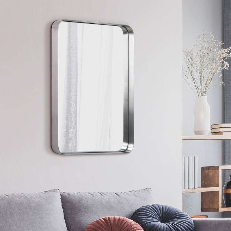 Ultra Stainless Steel Rectangular Wall Mirror