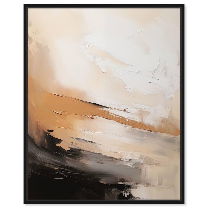 Baked Clay III Canvas by Art Remedy - Black - 36" x 45"