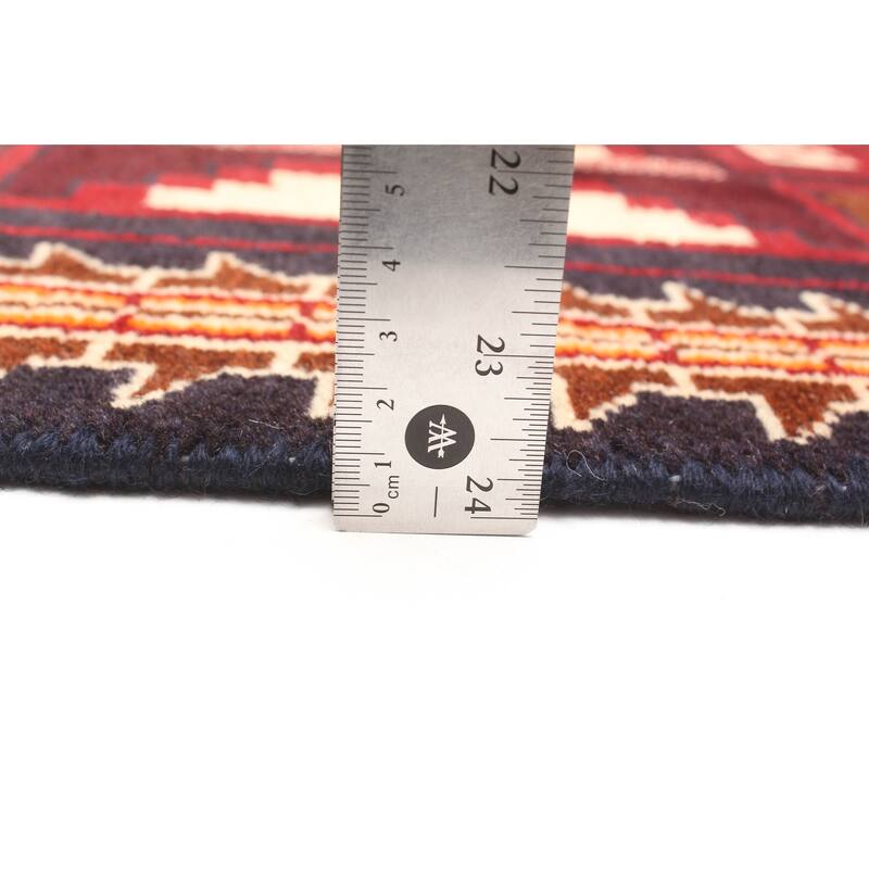 ECARPETGALLERY Hand-knotted Teimani Burgundy Wool Rug - 2'10 x 4'6