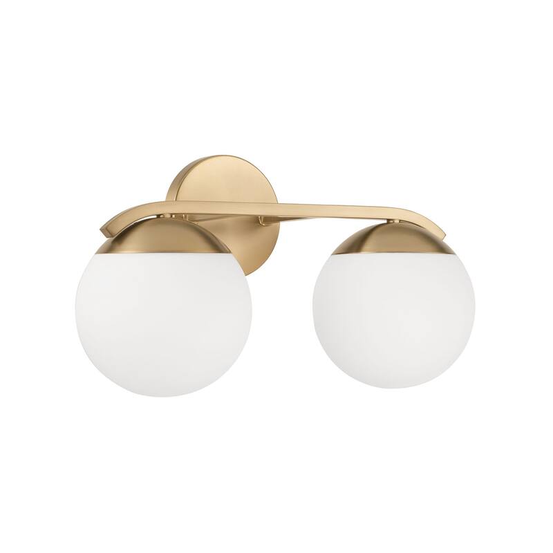 Oliver 2-Light Vanity - 17"W x 9.5"H x 8"E