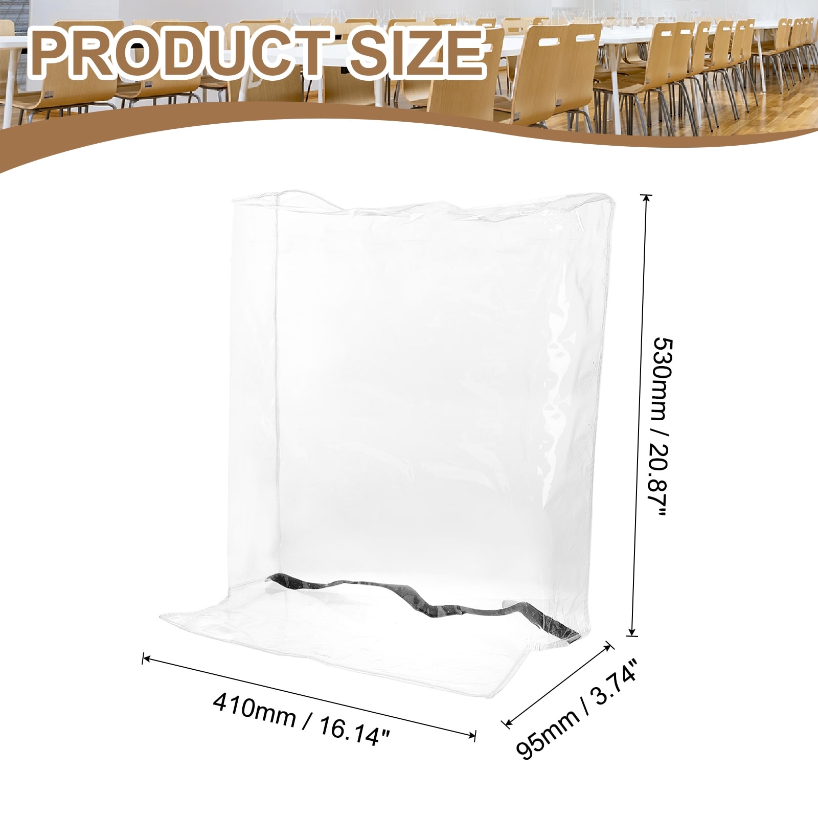 Plastic Dining Chair Covers, Dining Seat Cover Waterproof Chair Protector for Dust, Dirt, Paws and Claw - Clear