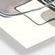 preview thumbnail 3 of 3, Designart 'Glam Dancing shape IV' Glam 3 Panels Oversized Wall CLock - 36 in. wide x 28 in. high - 3 panels