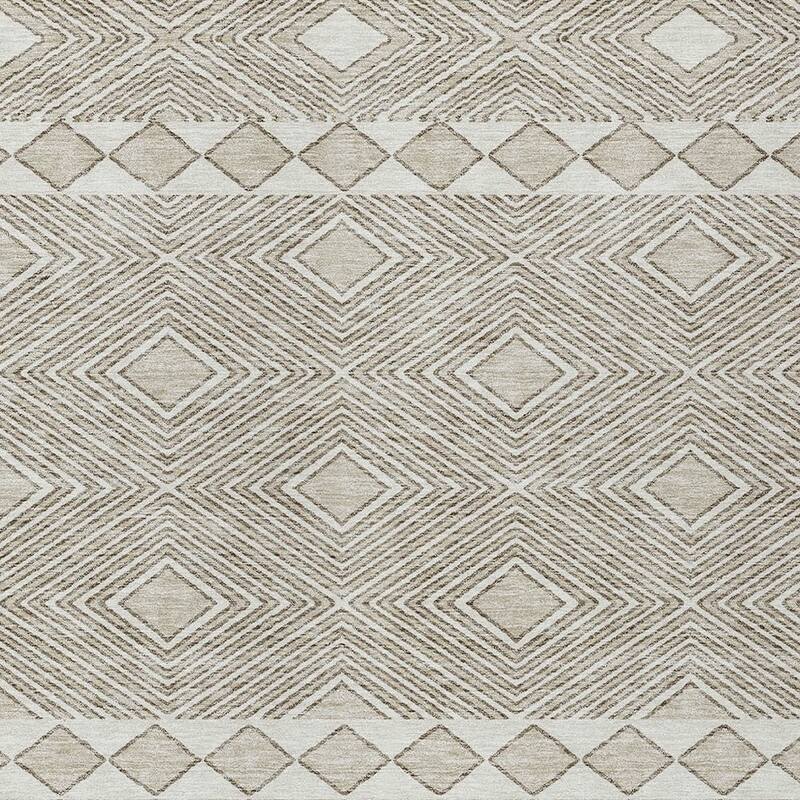 HomeRoots Geometric Transitional Rectangle Outdoor Rug