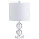 preview thumbnail 5 of 10, Flora 17.5" Crystal LED Table Lamp, Clear by JONATHAN Y
