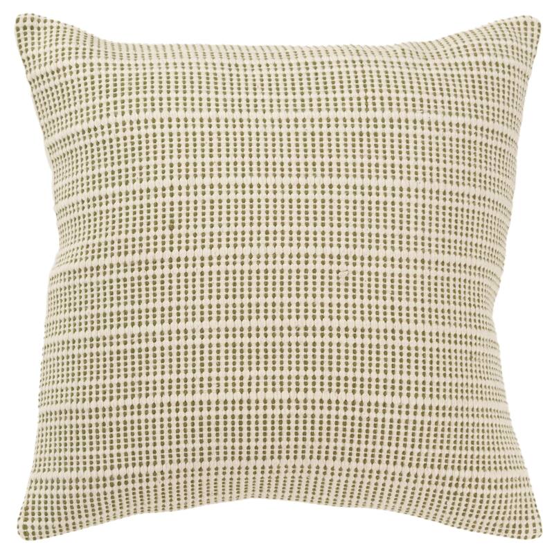 Rizzy Home Transitional Poly Filled Pillow - 20" x 20" - Green