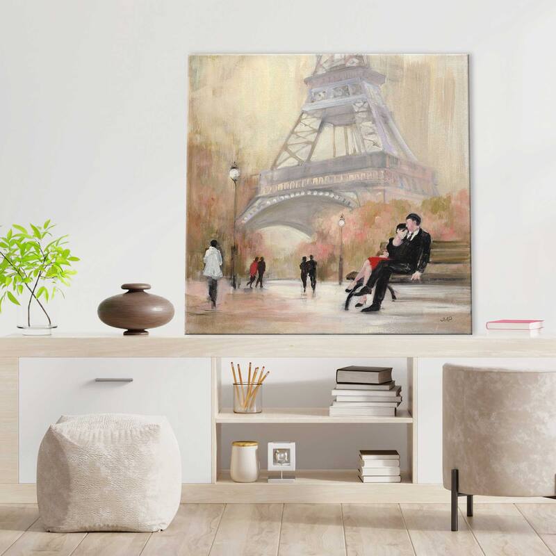 "Romantic Paris I" by Julia Purinton Print on Canvas